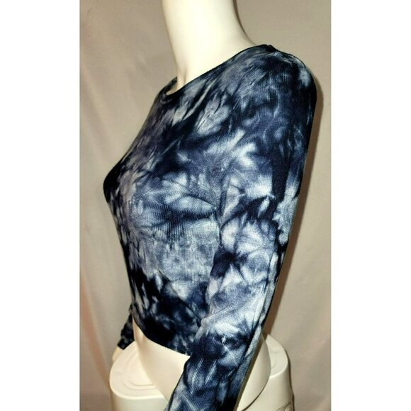 Wild Fable Tie Dye Long Sleeve Crop Top - Size Medium - Picture 3 of 8